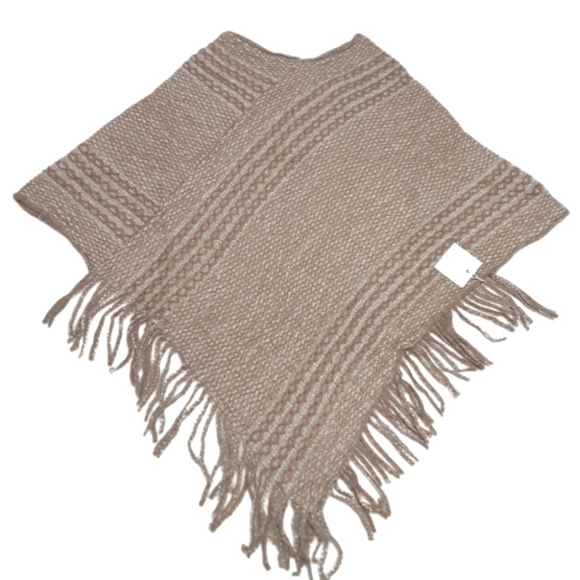 Poncho Sweater With Fringe - Picture 8 of 11